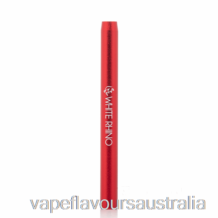Vape Flavours Australia White Rhino Metal Bat Taster Pipe Red